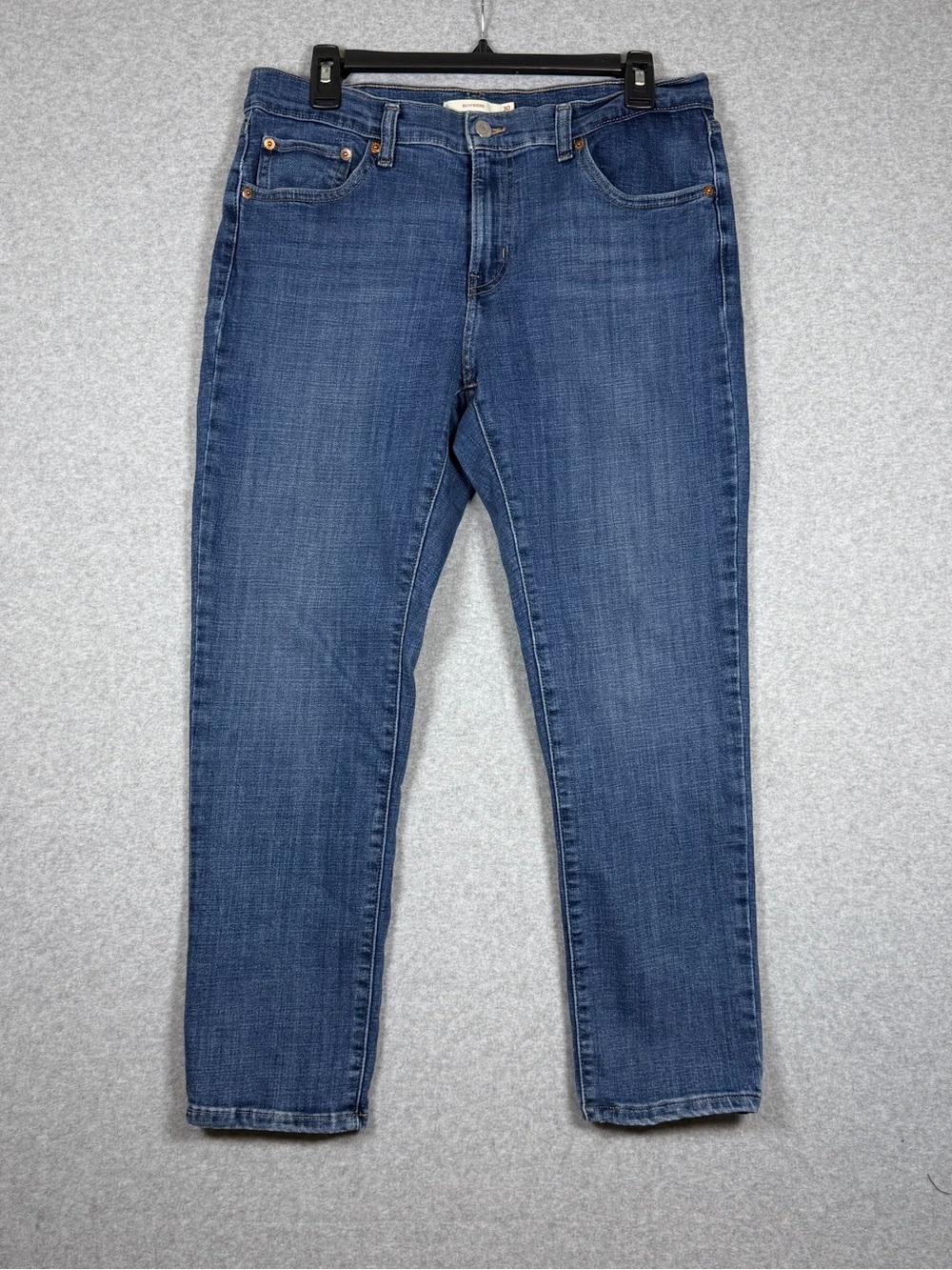 Levi’s Mid Rise Boyfriend Jeans Medium Wash Stretch 5-Pocket Women’s Sz W30xL27